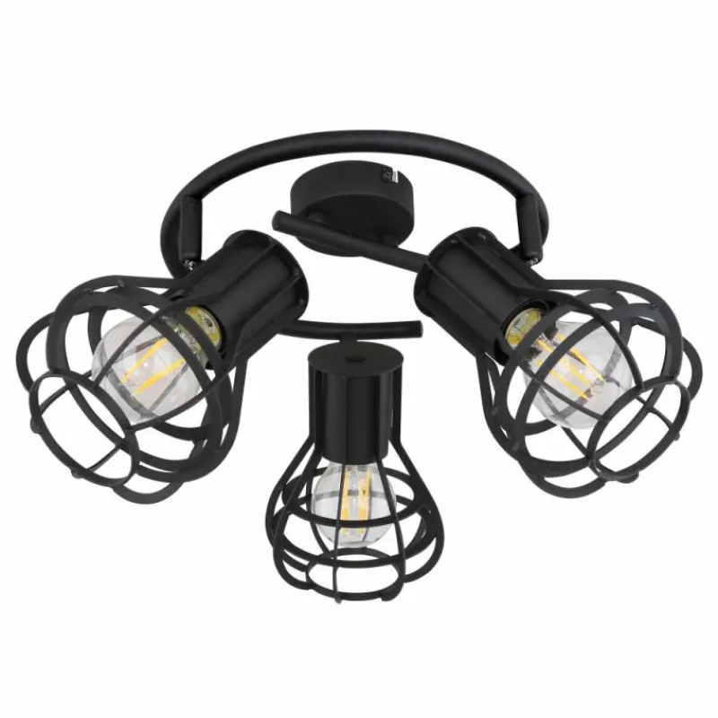 Luminaires Globo Lighting Spot Globo CLASTRA Noir, 3 lumières* Spots Et Projecteurs