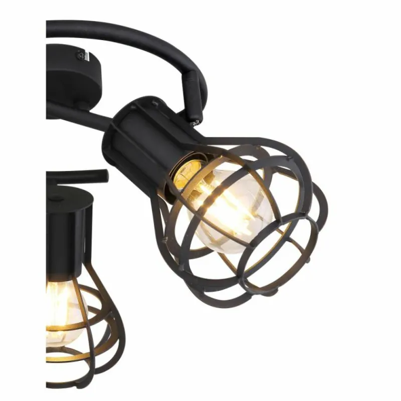 Luminaires Globo Lighting Spot Globo CLASTRA Noir, 3 lumières* Spots Et Projecteurs