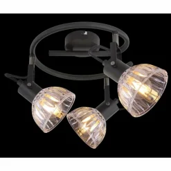 Luminaires Globo Lighting Spot Globo DRABO Noir, 3 lumières