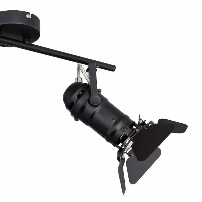 Luminaires Globo Lighting Spot Globo EGON Noir, 2 lumières* Spots Et Projecteurs