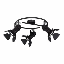 Lampes Industrielles-Luminaires Globo Lighting Spot Globo EGON Noir, 3 lumières