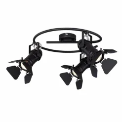 Lampes Industrielles-Luminaires Globo Lighting Spot Globo EGON Noir, 3 lumières