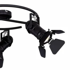 Lampes Industrielles-Luminaires Globo Lighting Spot Globo EGON Noir, 3 lumières