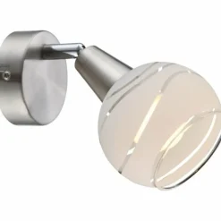 Luminaires Globo Lighting Spot Globo ELLIOTT Nickel mat, 1 lumière