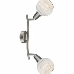 Luminaires Globo Lighting Spot Globo ELLIOTT Nickel mat, 2 lumières