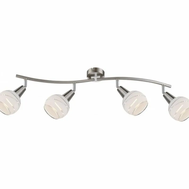 Luminaires Globo Lighting Spot Globo ELLIOTT Nickel mat, 4 lumières