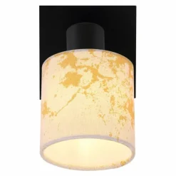 Lampes En Tissu-Luminaires Globo Lighting Spot Globo ENGELBERT Noir, 1 lumière