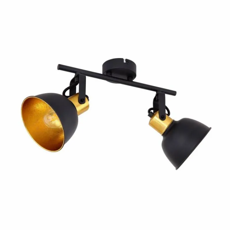 Luminaires Globo Lighting Spot Globo FILLO Noir, 2 lumières* Spots Et Projecteurs