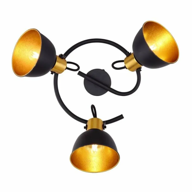 Luminaires Globo Lighting Spot Globo FILLO Noir, 3 lumières* Spots Et Projecteurs