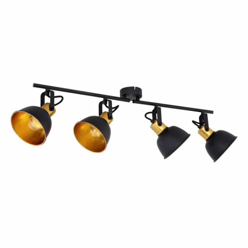 Luminaires Globo Lighting Spot Globo FILLO Noir, 4 lumières* Spots Et Projecteurs