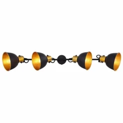 Luminaires Globo Lighting Spot Globo FILLO Noir, 4 lumières* Spots Et Projecteurs