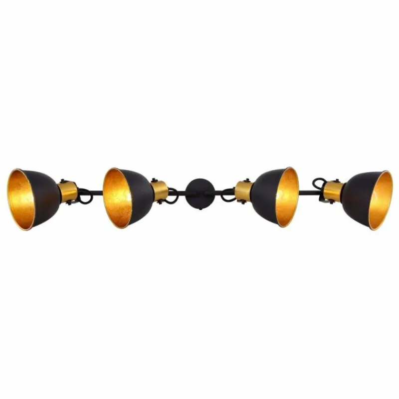 Luminaires Globo Lighting Spot Globo FILLO Noir, 4 lumières* Spots Et Projecteurs