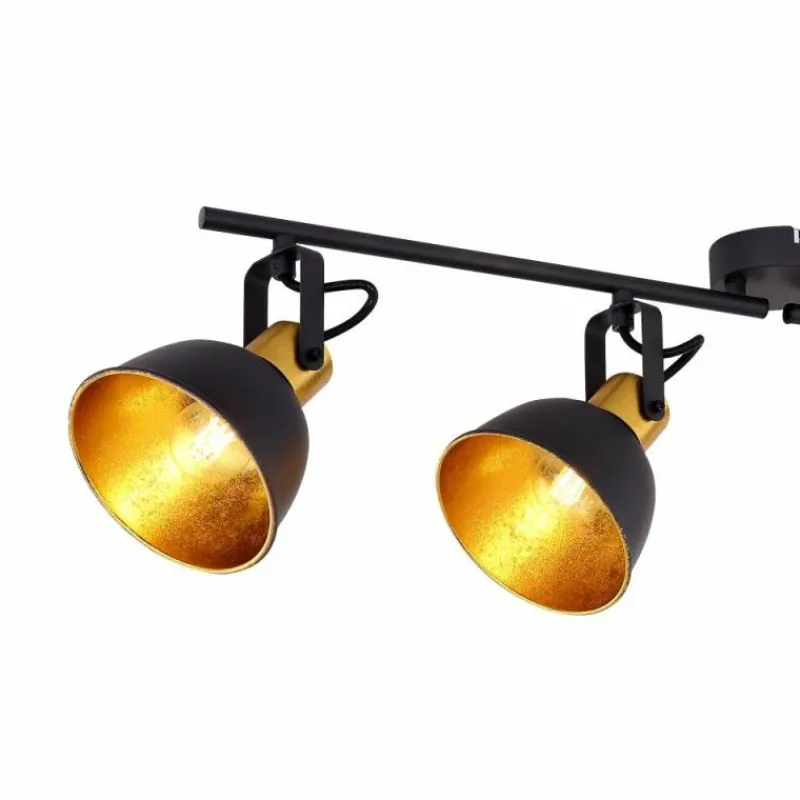 Luminaires Globo Lighting Spot Globo FILLO Noir, 4 lumières* Spots Et Projecteurs