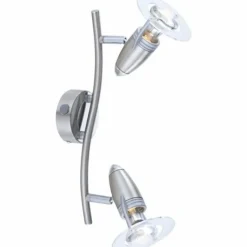 Luminaires Globo Lighting Spot Globo FRANCES I Chrome, Acier inoxydable, Nickel mat, 2 lumières