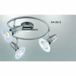 Luminaires Globo Lighting Spot Globo FRANCES I Chrome, Acier inoxydable, Nickel mat, 3 lumières