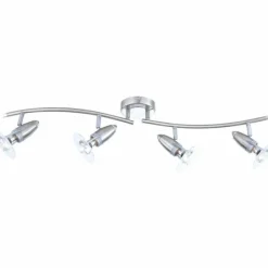 Luminaires Globo Lighting Spot Globo FRANCES I Chrome, Acier inoxydable, Nickel mat, 4 lumières
