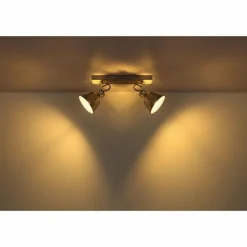 Lampes Dorées-Luminaires Globo Lighting Spot Globo GÜNTHER I Or, Blanc, 2 lumières