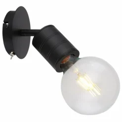 Luminaires Globo Lighting Spot Globo HERMINE Noir, 1 lumière* Spots Et Projecteurs