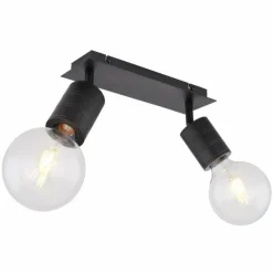 Luminaires Globo Lighting Spot Globo HERMINE Noir, 2 lumières* Spots Et Projecteurs