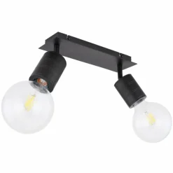 Luminaires Globo Lighting Spot Globo HERMINE Noir, 2 lumières* Spots Et Projecteurs