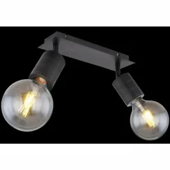 Luminaires Globo Lighting Spot Globo HERMINE Noir, 2 lumières* Spots Et Projecteurs