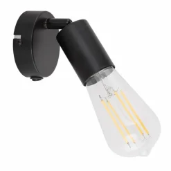 Lampes Industrielles-Luminaires Globo Lighting Spot Globo HIDEEA Noir, 1 lumière