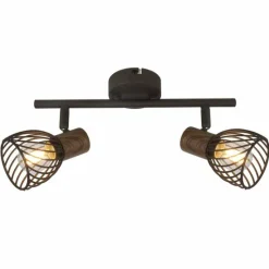 Luminaires Globo Lighting Spot Globo ISABELLE Rouille, 2 lumières* Spots Et Projecteurs