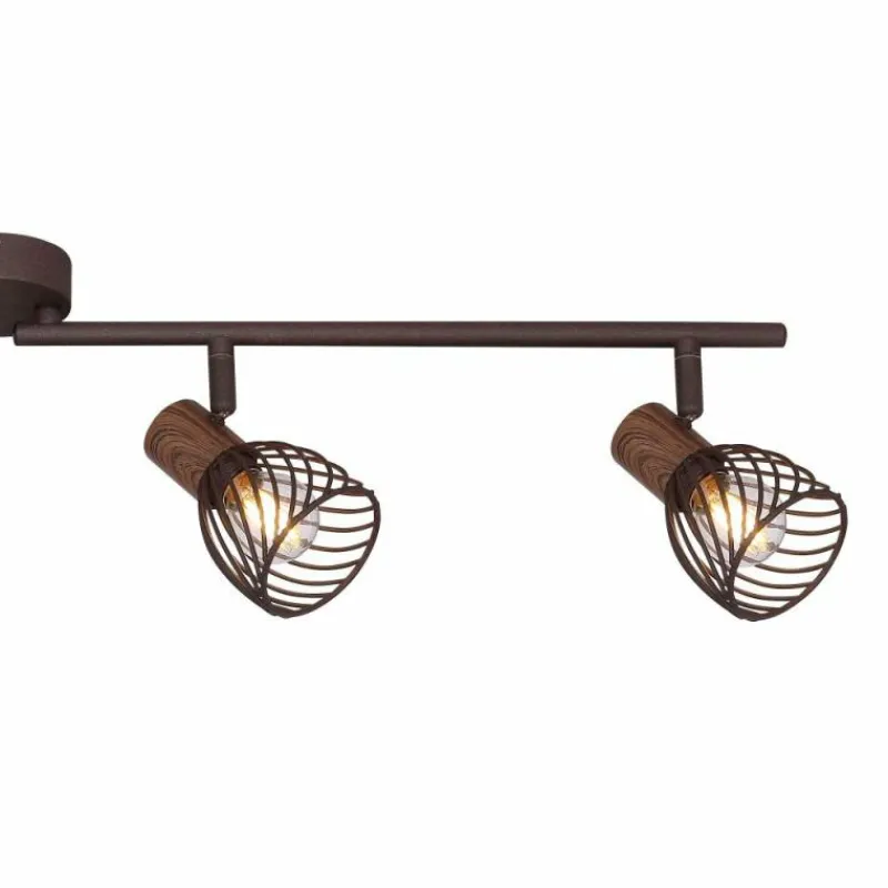 Luminaires Globo Lighting Spot Globo ISABELLE Rouille, 4 lumières* Spots Et Projecteurs