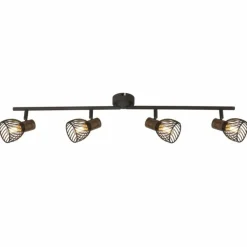 Luminaires Globo Lighting Spot Globo ISABELLE Rouille, 4 lumières* Spots Et Projecteurs