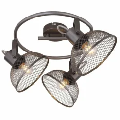 Lampes Industrielles-Luminaires Globo Lighting Spot Globo ISAKKA Chrome, 3 lumières