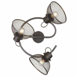 Lampes Industrielles-Luminaires Globo Lighting Spot Globo ISAKKA Chrome, 3 lumières