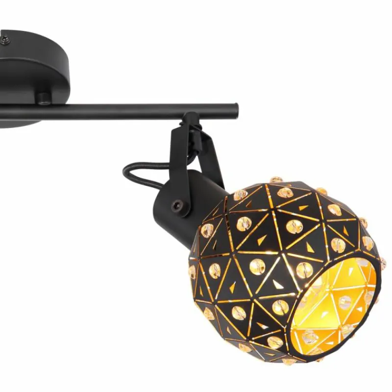 Luminaires Globo Lighting Spot Globo JODIE Noir, 2 lumières* Spots Et Projecteurs