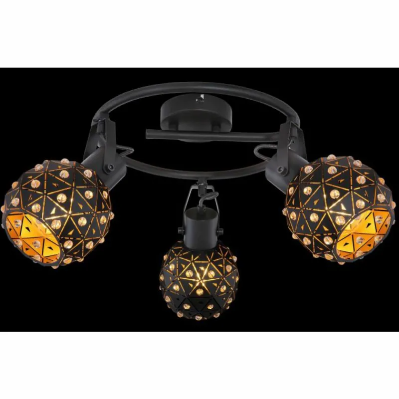 Luminaires Globo Lighting Spot Globo JODIE Noir, 3 lumières* Spots Et Projecteurs