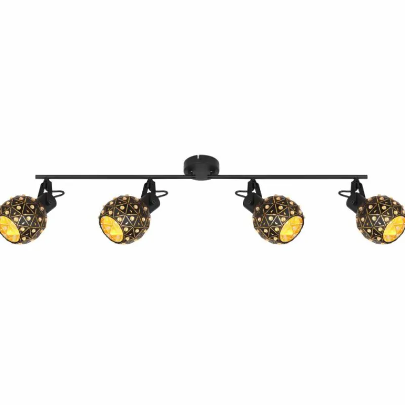 Luminaires Globo Lighting Spot Globo JODIE Noir, 4 lumières* Spots Et Projecteurs