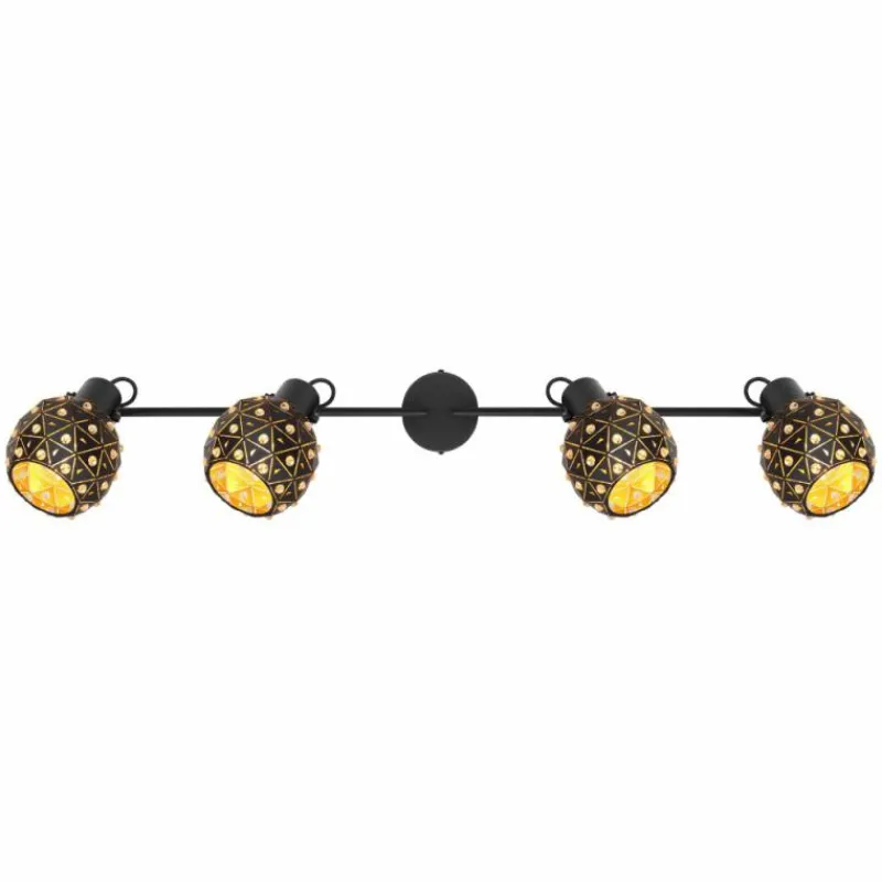 Luminaires Globo Lighting Spot Globo JODIE Noir, 4 lumières* Spots Et Projecteurs