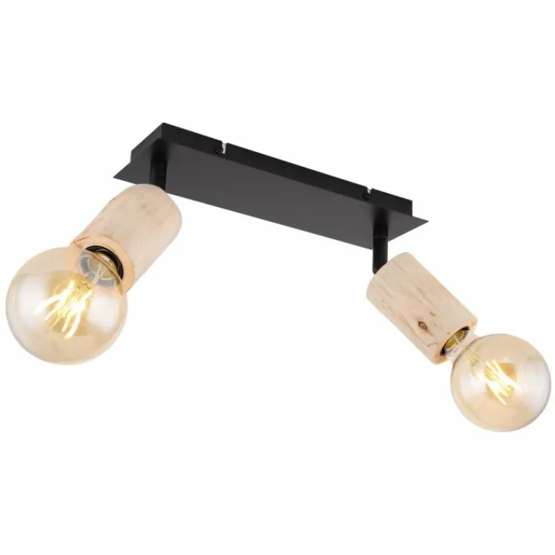 Luminaires Scandinaves-Luminaires Globo Lighting Spot Globo JOSEBA Noir, 2 lumières