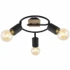 Lampes En Bois-Luminaires Globo Lighting Spot Globo JOSELLA Bois foncé, 3 lumières