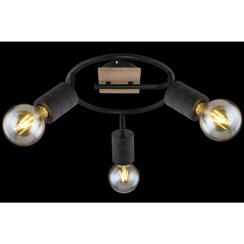Lampes En Bois-Luminaires Globo Lighting Spot Globo JOSELLA Bois foncé, 3 lumières