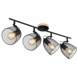 Lampes Industrielles-Luminaires Globo Lighting Spot Globo JOSINA Brun, 4 lumières