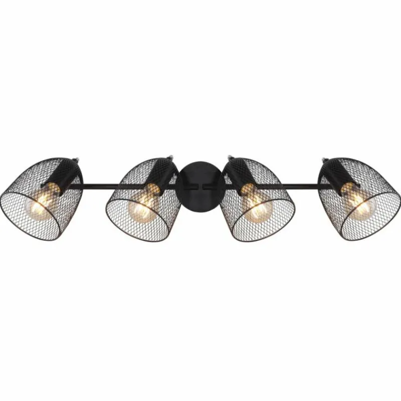 Lampes Industrielles-Luminaires Globo Lighting Spot Globo JOSINA Brun, 4 lumières