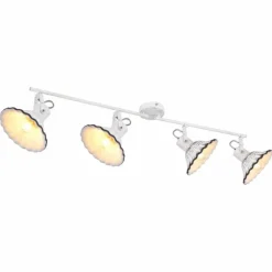 Lampes Industrielles-Luminaires Globo Lighting Spot Globo JOWITA Blanc, 4 lumières