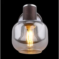 Suspension Verre Fumé-Luminaires Globo Lighting Spot Globo KABU Cuivre, 1 lumière