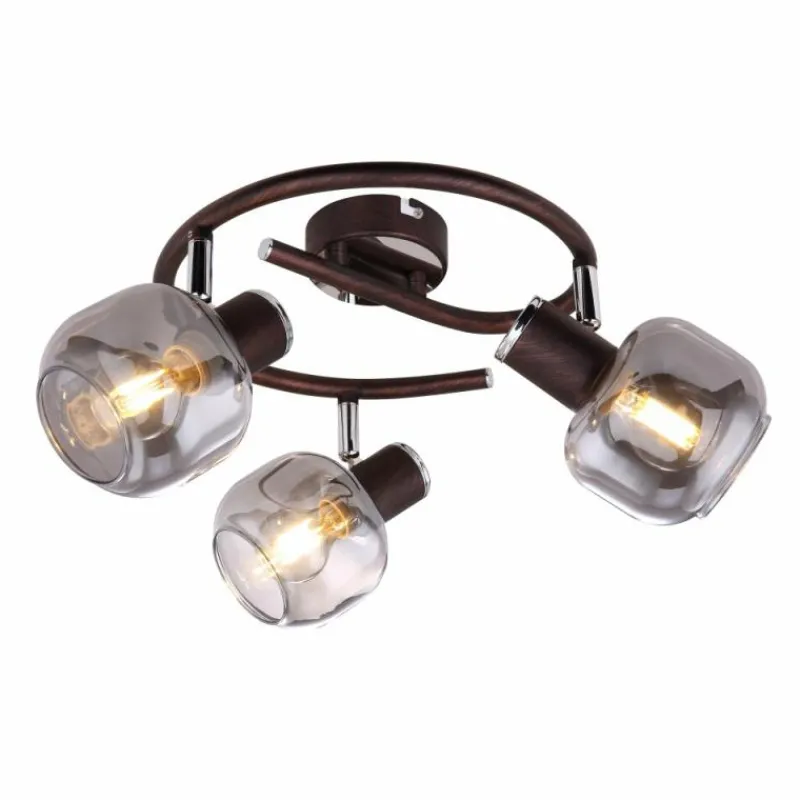 Luminaires Globo Lighting Spot Globo KABU Cuivre, 3 lumières