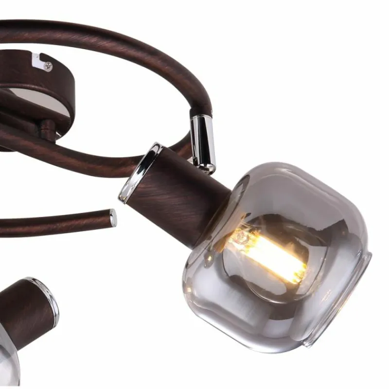 Luminaires Globo Lighting Spot Globo KABU Cuivre, 3 lumières