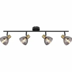 Luminaires Globo Lighting Spot Globo KLERENA Noir, 4 lumières