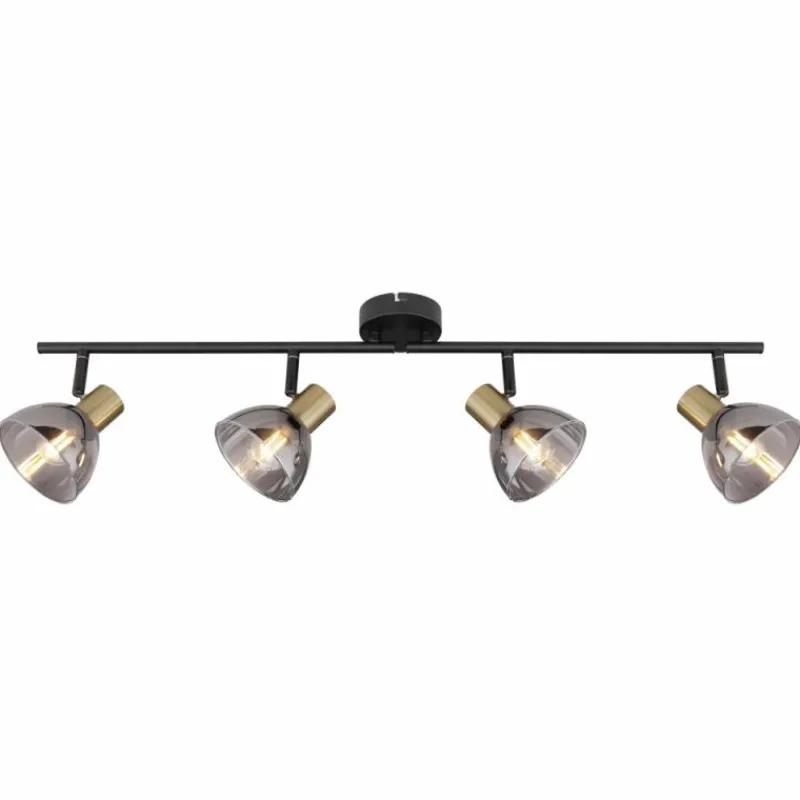 Luminaires Globo Lighting Spot Globo KLERENA Noir, 4 lumières