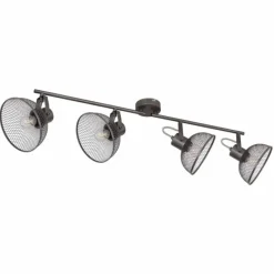 Lampes Industrielles-Luminaires Globo Lighting Spot Globo LHIMMA Chrome, 4 lumières