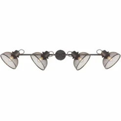 Lampes Industrielles-Luminaires Globo Lighting Spot Globo LHIMMA Chrome, 4 lumières