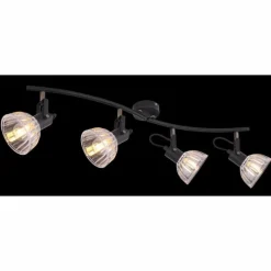 Luminaires Globo Lighting Spot Globo LIBALD Noir, 4 lumières