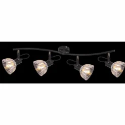 Luminaires Globo Lighting Spot Globo LIBALD Noir, 4 lumières